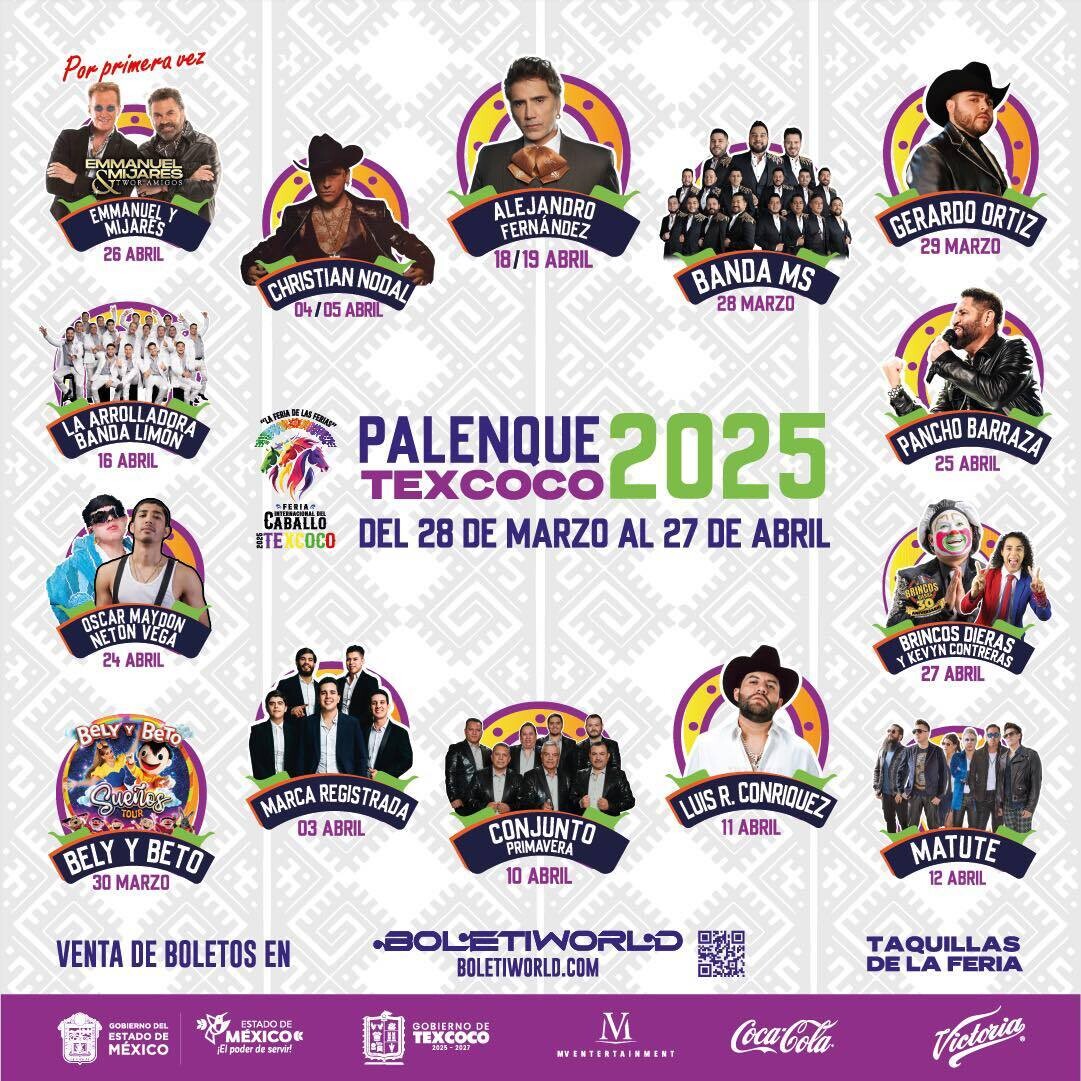 Feria Internacional del Caballo Texcoco 2025 Palenque