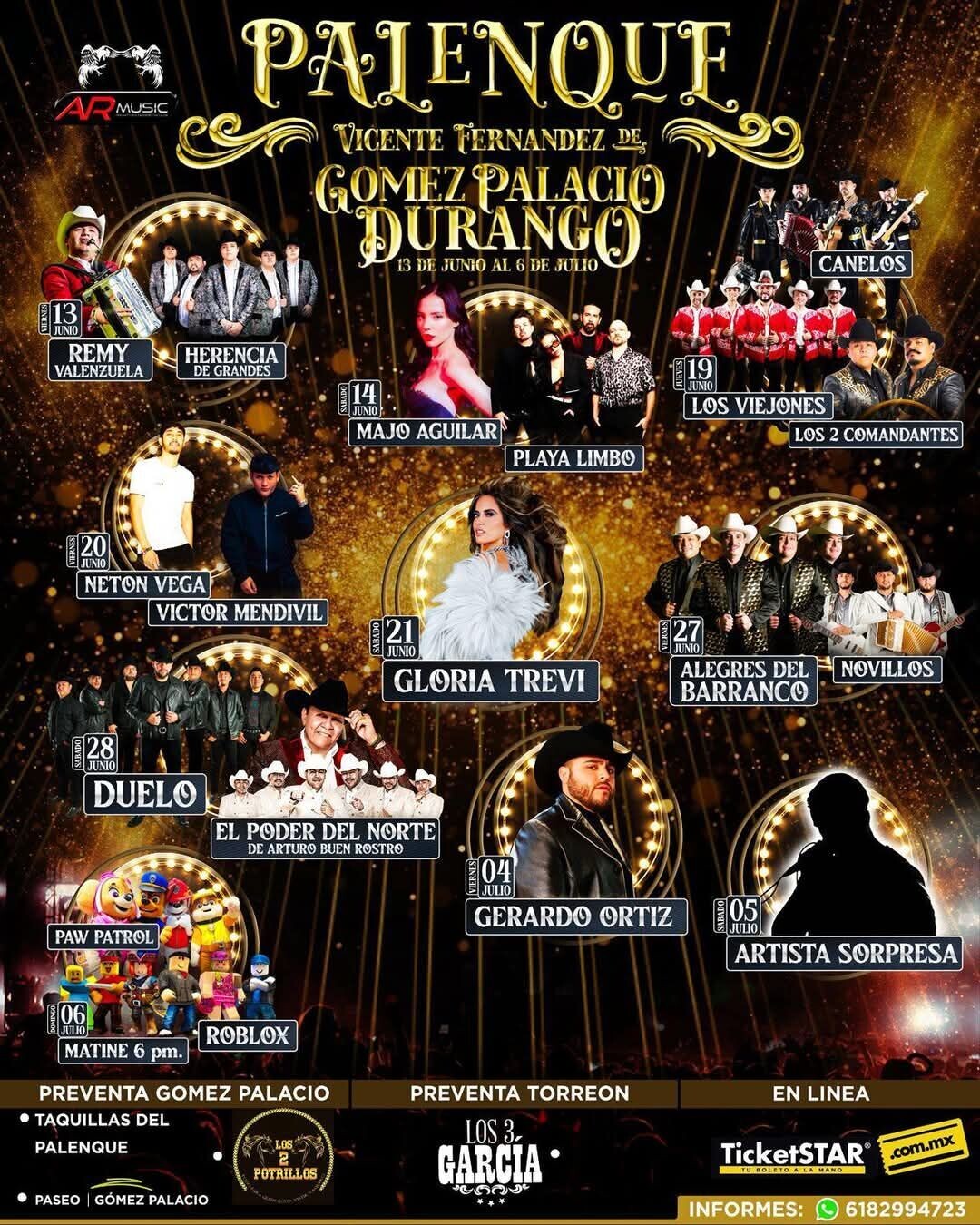 Feria Nacional Gomez Palacio 2025 Palenque