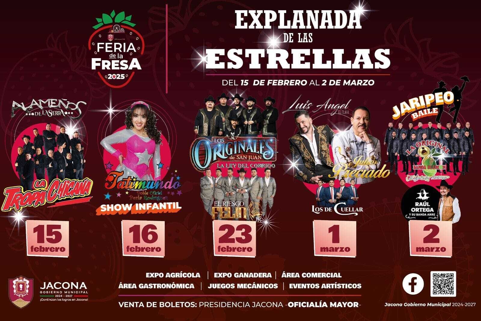 Feria de la Fresa Jacona 2025 Explanada de las Estrellas